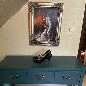 Vintage Black Tango Dance Shoes